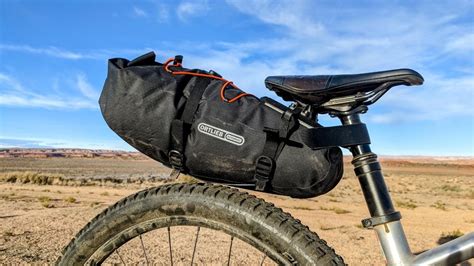 bicycle bag on the saddle
